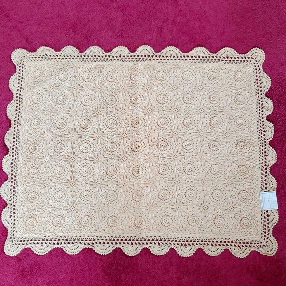 Vintage Lace Pillowcases Hand Crochet